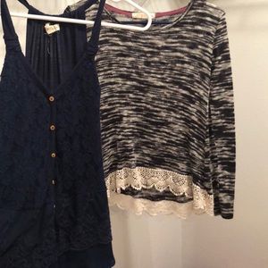 Rewind Tank-Top and Long-Sleeved Shirt